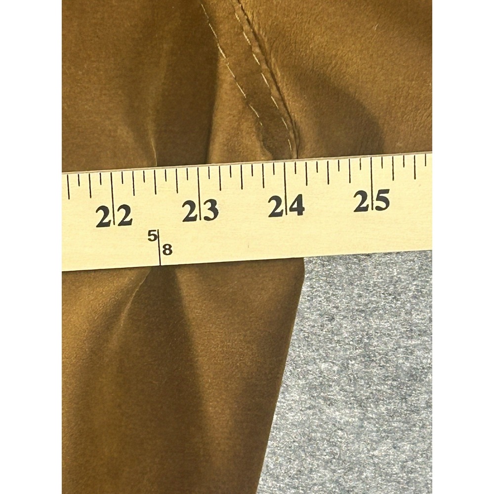 Reportage R.G.A. Made in Italy Tan Suede/Leather Style Bomber Jacket Men's Brown - Picture 10 of 15